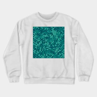 Twisted Metaballs Pattern (Teal) Crewneck Sweatshirt